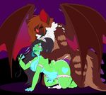  abdominal_bulge all_fours amphibian anthro big_penis breasts cum cum_inside cum_leaking domination dragon duo erection female female_domination frog kaz_(kazudanefonfon) knot lily_(kazudanefonfon) limebreaker male male/female nipples nude penis power_bottom sex thick_thighs tongue tongue_out wings 