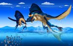 2008 digital_media_(artwork) dragon fin fish group marine partially_submerged suzidragonlady water 