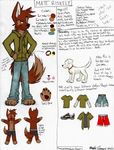  anthro canine dog english_text feral fur male mammal matt_riskely model_sheet profile red_fur text tinydeerguy tongue tongue_out white_fur wolf 