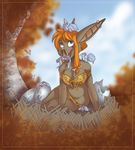  &lt;3 anthro bat breasts brown_fur clothed clothing dragon egg female fur hair introducingemy mammal nest solo tree wood 