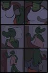  2018 alligator angie_(study_partners) anthro bed bedding blanket breast_fondling breasts bulge clothed clothing crocodilian duo elephant erect_nipples eyes_closed female fondling green_eyes grope hand_on_breast male male/female mammal nipples pajamas pillow ragdoll_(study_partners) reptile scalie study_partners thunderouserections trunk 