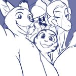  antelope canine disney female fox gazelle gazelle_(zootopia) ittybittykittytittys jack_savage lagomorph male mammal nick_wilde photo rabbit smile zootopia 