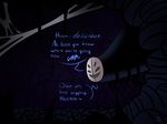  ambiguous_gender cave dialogue hollow_knight mask midwife_(hollow_knight) monster solo text toot vore 