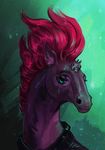  2017 blue_eyes digital_media_(artwork) equine eyelashes hair horn mammal pennawings purple_hair simple_background tempest_shadow_(mlp) unicorn 