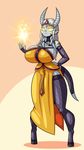  2018 big_breasts breasts clothed clothing dickgirl digital_media_(artwork) draenei ear_piercing glowing glowing_eyes hair hi_res hooves horn huge_breasts humanoid intersex lightforged_draenei limebreaker looking_at_viewer penis piercing pointy_ears simple_background solo standing tattoo thick_thighs video_games warcraft yellow_eyes 