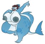  2017 5_fingers 5_toes alpha_channel anthro areola belly big_belly big_breasts big_butt blue_eyes blue_skin breasts brown_hair butt digital_media_(artwork) eyewear fangs female fish glasses hair huge_breasts huge_butt marine navel nipples nude obese overweight overweight_female pussy shark simple_background solo thick_thighs toes transparent_background turismoturbo voluptuous wide_hips wilma_(vdisco) 