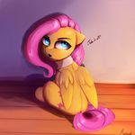  2018 cutie_mark dialogue english_text equine feathered_wings feathers female feral fluttershy_(mlp) freckles friendship_is_magic hair hi_res mammal miokomata my_little_pony open_mouth pegasus solo text wings 
