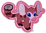  2016 aiiistar alien alpha_channel back_markings big_ears blue_eyes digital_drawing_(artwork) digital_media_(artwork) disney experiment_(species) flat_colors fur head_tuft lilo_and_stitch looking_at_viewer markings outline pink_nose red_fur round_ears shush_(lilo_and_stitch) signature solo speaker_tail striped_tail stripes tuft 