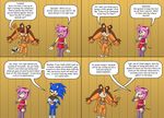  amy_rose bottomless clothed clothing comic featureless_crotch female gameboysage male sonic_(series) sonic_boom sonic_the_hedgehog sticks_the_jungle_badger 