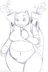  black_and_white blastoise breasts chubby claws cute female monochrome nintendo nude overweight pok&#233;mon pokemon shell sketch solo unknown_artist video_games voluptuous water wide_hips 