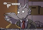  2018 anthro clothing comic dialogue dragon english_text fin head_fin incest kissing male male/male naughtymorg patreon signature suit text 