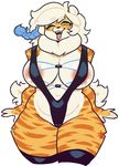  belly big_breasts big_thighs bikini breasts buxbi_(character) camel_toe clothed clothing feline female fukmin-dx huge_breasts looking_at_viewer mammal one_eye_closed open_mouth skimpy slightly_chubby sling_bikini solo swimsuit thick_thighs tiger tongue tongue_out voluptuous wide_hips wink 
