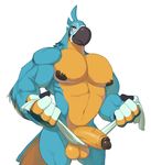  2018 4_fingers anthro avian balls beak biceps big_muscles big_pecs biped black_beak black_nipples blue_feathers blue_tail breath_of_the_wild crest digital_media_(artwork) erection eyelashes feathers foreskin front_view glans holding_towel humanoid_penis kass_(zelda) looking_at_viewer male multicolored_feathers multicolored_tail muscular muscular_male nintendo nipples nude partially_retracted_foreskin pecs penis portrait rito serratus simple_background solo standing the_legend_of_zelda thick_penis three-quarter_portrait toomanyboners towel two_tone_tail uncut vein veiny_penis video_games white_background yellow_balls yellow_eyes yellow_feathers yellow_penis yellow_tail 