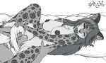  aixen anthro blush breasts cunnilingus duo feline female hair leopard long_hair mammal nipple_piercing nipples nude one_eye_closed oral piercing sex snow_leopard tongue tongue_out vaginal 
