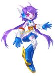 2018 5_fingers alpha_channel anthro bloomth boots breasts clothed clothing dragon eyewear female footwear freedom_planet freedom_planet_2 gloves hair hi_res horn hybrid long_hair long_legs looking_at_viewer mammal open_mouth pink_eyes purple_body purple_hair purple_nose sash_lilac simple_background smile solo transparent_background video_games 