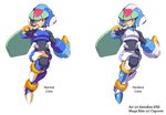  absurdres bodysuit breasts capcom commentary_request gloves highres long_hair pandora_(rockman) rockman rockman_zx shoutaro_saito small_breasts solo 