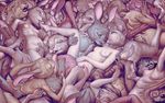  2016 breasts female group group_sex james_jean lagomorph male mammal orgy rabbit sex 