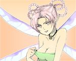  breasts character_request cleavage commentary_request fairy kyuuri_(89314) romancing_saga_3 saga short_hair solo 