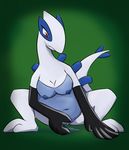  5_fingers anthro armwear blue_nipples blue_skin breasts clothing crouching elbow_gloves female fingering fingering_self full-length_portrait gloves green_background legendary_pok&eacute;mon looking_down lugia masturbation monohors3 mostly_nude navel nintendo nipples overweight overweight_female pok&eacute;mon pok&eacute;mon_(species) pok&eacute;morph portrait pussy pussy_juice pussy_juice_string red_eyes simple_background vaginal vaginal_masturbation video_games white_skin 