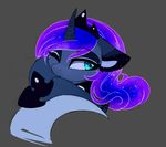  blue_eyes cosmic_hair equine female feral friendship_is_magic grey_background hooves horn magnaluna mammal my_little_pony one_eye_closed princess_luna_(mlp) simple_background solo unicorn 