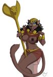  alpha_channel anthro barely_visible_genitalia black_hair black_nipples breasts clothed clothing eyeshadow feline female flashing hair makeup mammal mirage_(aladdin) nipples open_mouth simple_background solo subtle_pussy transparent_background yawg yellow_sclera 