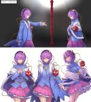 capelet check_translation closed_eyes cover covering_one_eye frills heart highres komeiji_satori lying mirror pink_hair re_(re_09) red_eyes reflection short_hair simple_background standing subterranean_animism third_eye touhou translation_request white_background 