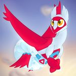  diaper female flying latias legendary_pok&eacute;mon nintendo plinkiepoi pok&eacute;mon pok&eacute;mon_(species) smile solo video_games 