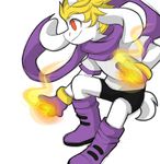  alternate_universe altertale anthro asgore_dreemurr boots boss_monster caprine clothed clothing fire footwear friisans fur gloves goat hi_res male mammal red_eyes scarf simple_background solo undertale video_games white_background white_fur 