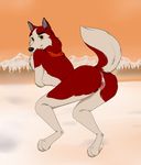  2018 anatomically_correct animal_genitalia animal_pussy anthro anthrofied anus ass_up balto_(film) breasts butt canine canine_pussy chest_tuft covering covering_breasts covering_self crouching digital_media_(artwork) dog eyelashes female husky jenna_(balto) looking_at_viewer looking_back mammal noma nude presenting presenting_hindquarters presenting_pussy pussy raised_eyebrow raised_tail simple_background solo spreading tuft 