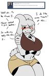  anthro asriel_dreemurr blush boss_monster bra caprine clothing female fur goat god_of_hyperdeath horn invalid_tag long_ears mammal robertge simple_background solo text undertale underwear video_games white_fur 