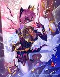  animal_ears blade_wing_rodbiss bodysuit boots bracelet cardfight!!_vanguard cat_ears clock company_name crown gem gloves heart high_heel_boots high_heels jewelry long_hair mask necklace official_art pink_eyes pink_hair solo sparkle sptuel 
