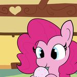 &lt;3 2018 animated blue_eyes bust_portrait cute dessert earth_pony eating equine eyelashes female feral food friendship_is_magic hair holding_food holding_object horse ice_cream inside licking mammal my_little_pony nude pink_hair pinkie_pie_(mlp) pony portrait solo tjpones tongue tongue_out 