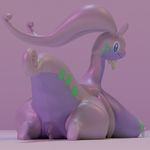  2018 2_toes 3d_(artwork) anthro areola belly big_breasts big_tail breasts digital_media_(artwork) dragon female goodra happy hi_res holding_breast huge_breasts lactating nintendo nipples pok&eacute;mon pok&eacute;mon_(species) pussy pussy_juice solo the64thgamer thick_thighs toes video_games 