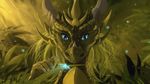  2017 blue_eyes digital_media_(artwork) dragon eyelashes feral green_theme horn solo telleryspyro 