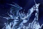  2017 blue_theme digital_media_(artwork) dragon feral horn solo telleryspyro water 