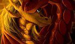  blue_eyes digital_media_(artwork) dragon duo feral horn red_scales scales telleryspyro 