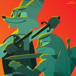  2016 anthro armor canine cape clothed clothing dagger disney dual_wielding duo fanartiguess female fox holding_object holding_weapon judy_hopps lagomorph male mammal melee_weapon nick_wilde rabbit restricted_palette signature smile sword url vest weapon zootopia 