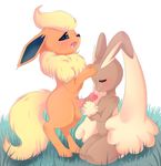  2016 arth_the_flareon balls blush canine cream_the_lopunny cum cum_on_face cum_on_penis cumshot duo eeveelution ejaculation eyes_closed fellatio female feral flareon forced forced_oral fox grass invalid_tag lagomorph lopunny male mammal momomistress nintendo oral orgasm outside penis pok&eacute;mon pok&eacute;mon_(species) rabbit sex smile tongue tongue_out video_games 