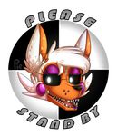 2017 absurd_res animatronic anthro black_nose canine digital_media_(artwork) five_nights_at_freddy&#039;s five_nights_at_freddy&#039;s_world fox fur hi_res lolbit_(fnaf) machine mammal robot simple_background soundwavepie video_games white_fur 