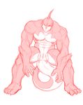  animal_genitalia big_tail black_sclera cybernetics cyborg drooling fin fish fish_tail genital_slit head_fin hi_res looking_at_viewer machine maiofu male marine muscular muscular_male nipple_piercing nipples pelvic_fins piercing saliva shark slit solo thick_tail 