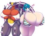  &lt;3 2018 5_fingers anthro big_breasts bikini blush breast_squish breasts cleavage_overflow clothed clothing duo eyes_closed female florges garchomp gradient_background hi_res huge_breasts hyper hyper_breasts joanne looking_at_viewer megustalikey muscular muscular_female nintendo nipple_bulge nipples pixie_blume pok&eacute;mon pok&eacute;mon_(species) romantic_couple simple_background skimpy smile swimsuit thick_thighs toothy_grin video_games white_skin 