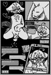  2018 after_sex afterglow anthro balls blush capt(character) cellphone comic cum cute dialogue digital_drawing_(artwork) digital_media_(artwork) drearnydust(artist) endery(character) ending english_text erection fur humanoid_penis lonelycharart male male/male messy noom_(species) nude open_mouth penis phone photo sex simple_background smile text texting tongue 