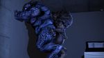  2017 3d_(artwork) absurd_res against_wall alien anal anal_penetration anthro anus butt cum cum_in_ass cum_inside digital_media_(artwork) duo erection from_behind_position hi_res humanoid_penis larger_male male male/male male_penetrating mass_effect nude penetration penis pin sex size_difference small_dom_big_sub source_filmmaker standing video_games yahg 