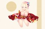  boku_wa_tomodachi_ga_sukunai breasts cait kashiwazaki_sena kimono nipples no_bra nopan open_shirt pussy uncensored 