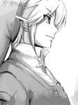  artist_request earrings greyscale hat jewelry link male_focus monochrome pointy_ears solo the_legend_of_zelda the_legend_of_zelda:_twilight_princess 