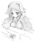  artist_request dieci_(nanoha) graphite_(medium) greyscale highres lyrical_nanoha mahou_shoujo_lyrical_nanoha_strikers monochrome numbers_(nanoha) sketch solo traditional_media 