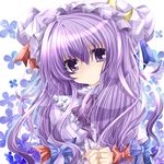  bad_id bad_pixiv_id hat long_hair nanase_nao patchouli_knowledge purple_eyes purple_hair solo touhou upper_body 