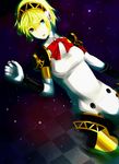  aegis_(persona) android bad_id bad_pixiv_id blonde_hair bow persona persona_3 short_hair solo space star 