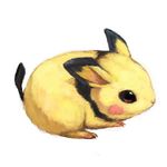  full_body gen_2_pokemon lowres mouse no_humans pichu pokemon pokemon_(creature) realistic simple_background toto_mame white_background 