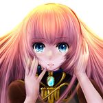  bad_id bad_pixiv_id blue_eyes face fujigami_kei hands headset long_hair megurine_luka pink_hair solo tears vocaloid 